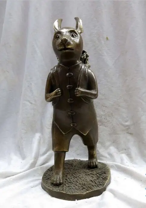 free 14" China brass copper carved feng shui Rabbit Cabbage Sculpture Statue fast
free 14" China brass copper carved feng shui Rabbit Cabbage Sculpture Statue fast