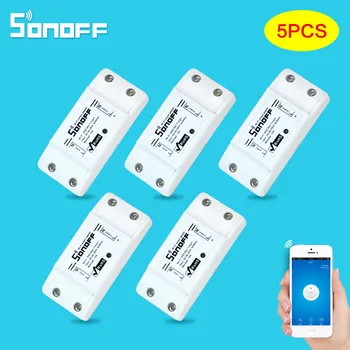 5ps/lot Sonoff Smart Wifi Switch DIY Remote Control/ Wireless Smart Switch Module 2200v for Light Smart Home Works with Alexa
5ps/lot Sonoff Smart Wifi Switch DIY Remote Control/ Wireless Smart Switch Module 2200v for Light Smart Home Works with Alexa