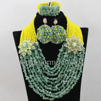 Fantastic Yellow Green Nigerian Beads Bridal Costume Jewelry Set Lady Stones Wedding Jewelry Necklace Set Free Shipping WA291
Fantastic Yellow Green Nigerian Beads Bridal Costume Jewelry Set Lady Stones Wedding Jewelry Necklace Set Free Shipping WA291