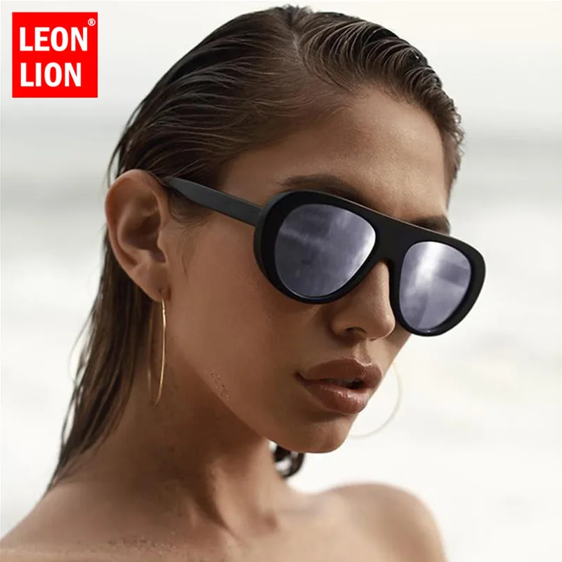 

LeonLion 2019 Oval Luxury Sunglasses Women Large Frame Driving Glasses Street Beat Outdoor Oculos De Sol Feminino UV400