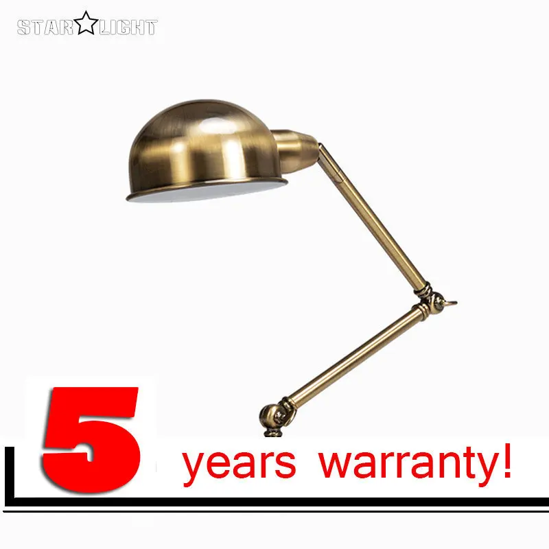 Adjustable joint metal plated bronze table lamp Industrial punk vintage flexible Read work desk lamp night light
Adjustable joint metal plated bronze table lamp Industrial punk vintage flexible Read work desk lamp night light