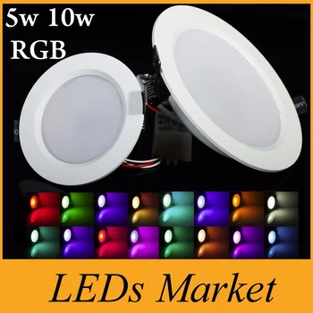 Super Bright 5W/10W RGB LED Ceiling Panel Light AC85-265V 24Color Downlight Bulb Lamp with Remote Control 3Years warranty CE FCC
Super Bright 5W/10W RGB LED Ceiling Panel Light AC85-265V 24Color Downlight Bulb Lamp with Remote Control 3Years warranty CE FCC