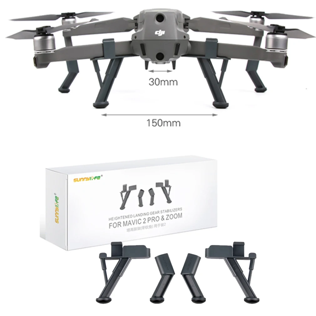 1 Set Heightened Landing Gear Extended Leg Landing Skids Legs Stabilizers For DJI MAVIC 2 PRO/ZOOM Drone
1 Set Heightened Landing Gear Extended Leg Landing Skids Legs Stabilizers For DJI MAVIC 2 PRO/ZOOM Drone