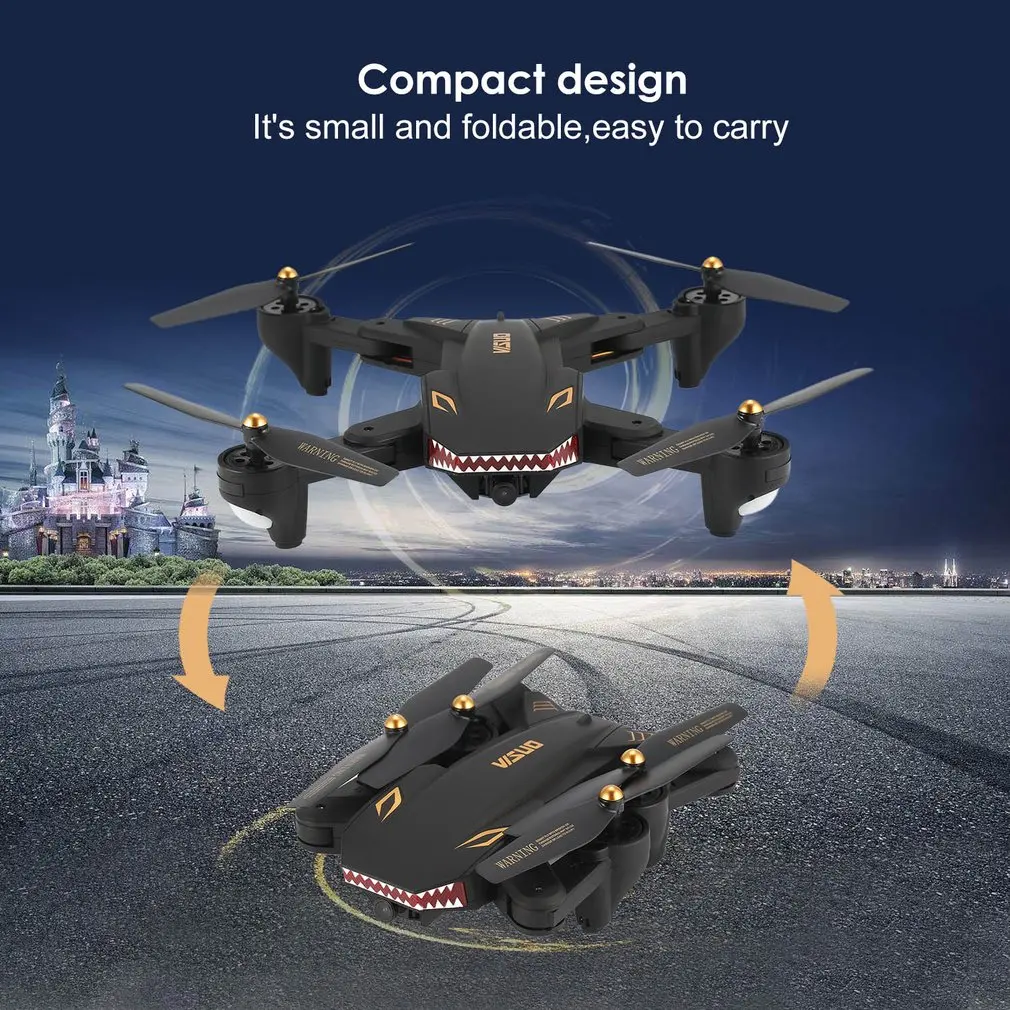 VISUO XS809S RC Drone WiFi FPV Wide Angle 720P Camera Altitude Hold Foldable Headless Mode One Key Return Quadcopter
VISUO XS809S RC Drone WiFi FPV Wide Angle 720P Camera Altitude Hold Foldable Headless Mode One Key Return Quadcopter