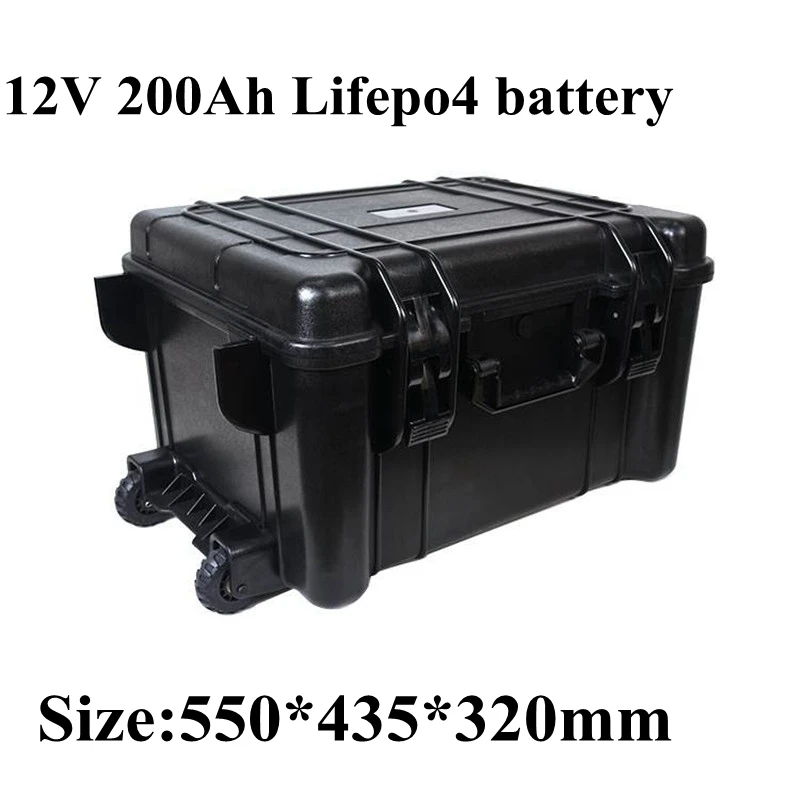 Drawbar Case 12v 200Ah Lifepo4 Battery Pack Waterproof Mobile Power Station for RV 2kw Motor Solar Storage Energy + 10A Charger
Drawbar Case 12v 200Ah Lifepo4 Battery Pack Waterproof Mobile Power Station for RV 2kw Motor Solar Storage Energy + 10A Charger