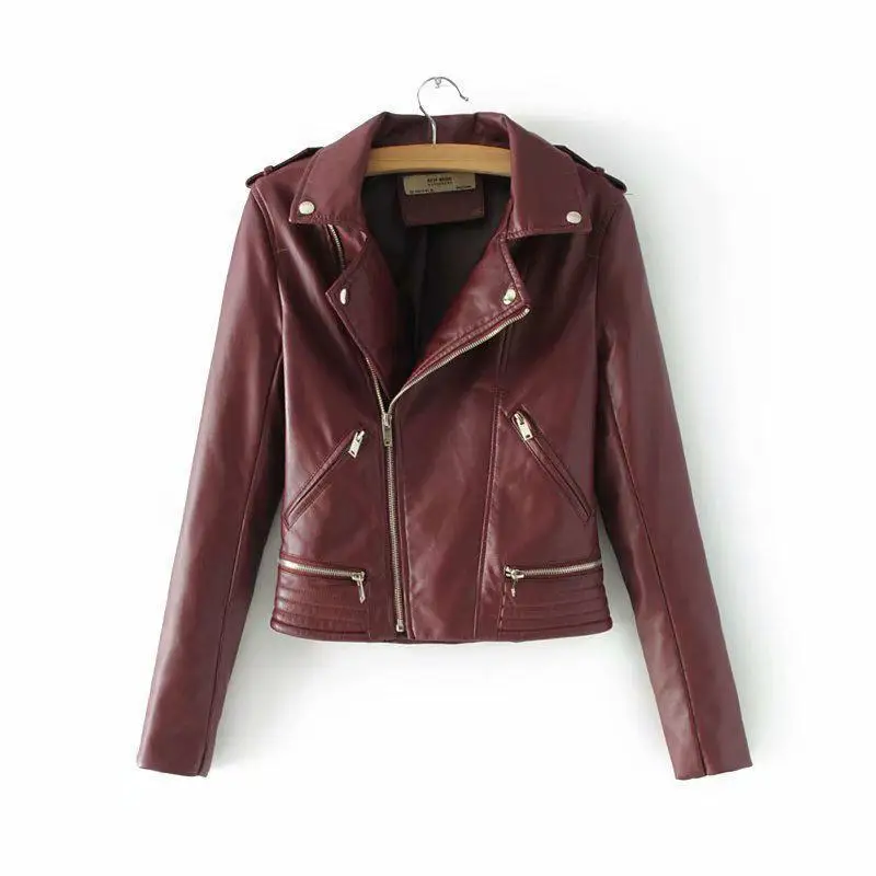 2019 New Women Vintage Street Biker Jacket Autumn Slim Zipper Black Moto Leather Coats Ladies Slim Moto Faux Leather Jackets Top
2019 New Women Vintage Street Biker Jacket Autumn Slim Zipper Black Moto Leather Coats Ladies Slim Moto Faux Leather Jackets Top