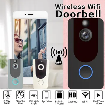 WiFi Smart Wireless Security DoorBell HD 1080P Visual Intercom Recording Video Door Phone Remote Home Monitoring Night Vision
WiFi Smart Wireless Security DoorBell HD 1080P Visual Intercom Recording Video Door Phone Remote Home Monitoring Night Vision