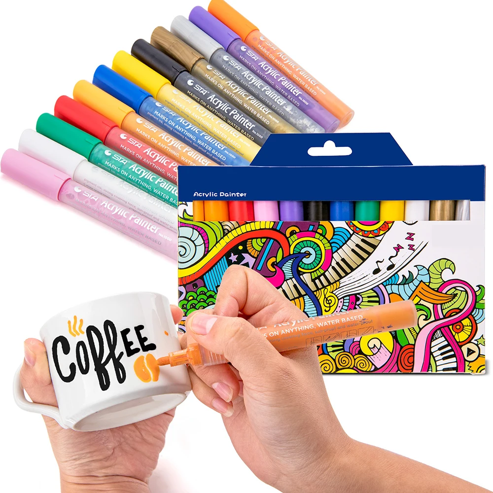 24/12 Colors Marker Pens Paint Pens Ceramic Fabric Painting Scrapbooking DIY Craft Drawing Art Pens
24/12 Colors Marker Pens Paint Pens Ceramic Fabric Painting Scrapbooking DIY Craft Drawing Art Pens