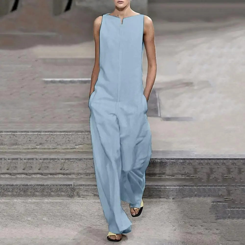 Jumpsuits For Casual Women Ladies Fashion Solid Color Loose Cotton Minimalist Jumpsuits Casual Sleeveles Rompers Jumpsuits LS*D
Jumpsuits For Casual Women Ladies Fashion Solid Color Loose Cotton Minimalist Jumpsuits Casual Sleeveles Rompers Jumpsuits LS*D