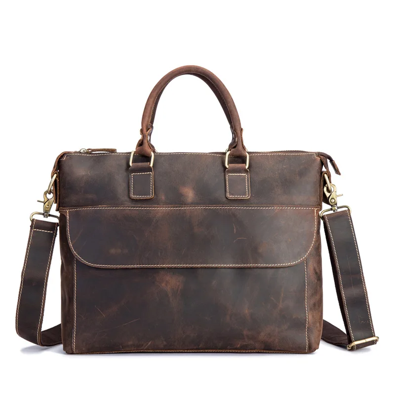 Luxury Pure Handmade Natural Crazy Horse Leather Men Handbags Vintage Genuine Leather Men's Briefcase
Luxury Pure Handmade Natural Crazy Horse Leather Men Handbags Vintage Genuine Leather Men's Briefcase