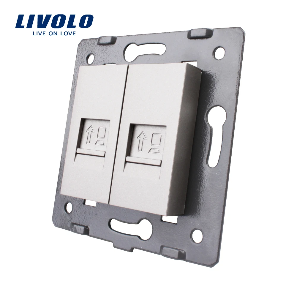 Manufacture Livolo,The Base Of Socket /Outlet /Plug For DIY Product, 2 Gangs internet Socket RJ45
Manufacture Livolo,The Base Of Socket /Outlet /Plug For DIY Product, 2 Gangs internet Socket RJ45
