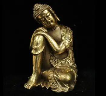 14cm Buddhism Bronze Brass Seat Sleeping Shakyamuni Amitabha Buddha Robe Statue
14cm Buddhism Bronze Brass Seat Sleeping Shakyamuni Amitabha Buddha Robe Statue