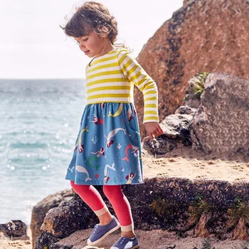 New Spring and Autumn Girls Dress Long-sleeved Cartoon Print Princess Dress Fashion Wild Girls Dresses Baby Girl Clothes
New Spring and Autumn Girls Dress Long-sleeved Cartoon Print Princess Dress Fashion Wild Girls Dresses Baby Girl Clothes