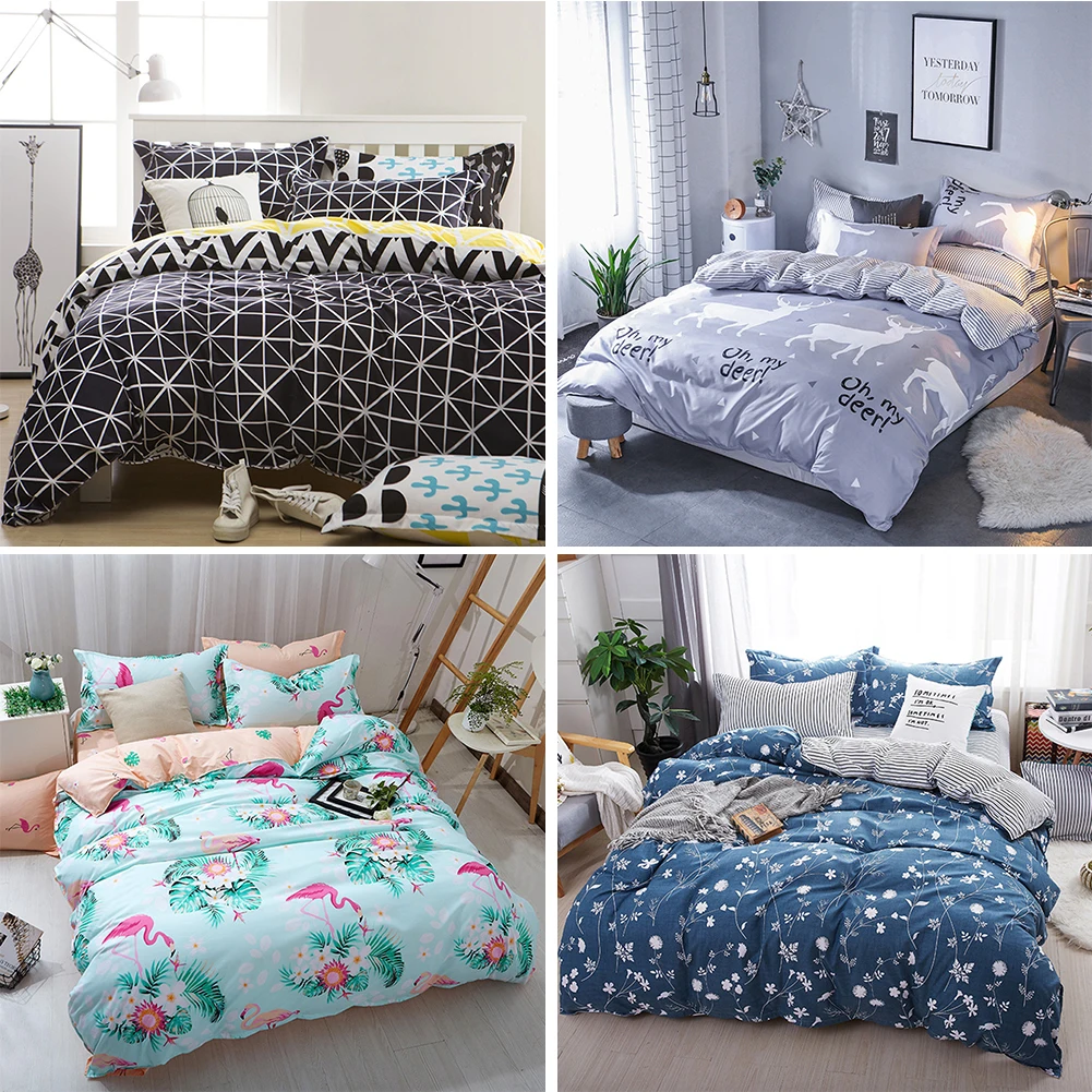4Pcs Fashion Bedding Set Flamingo Deer Pattern Duvet Cover Bed Sheet Pillowcase Home Bedding Set Bed Sheet Pillowcase Duvet Cove
4Pcs Fashion Bedding Set Flamingo Deer Pattern Duvet Cover Bed Sheet Pillowcase Home Bedding Set Bed Sheet Pillowcase Duvet Cove