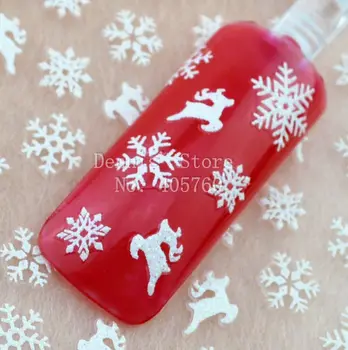 Wholesale 5 sheet/lot Cute Christmas White Glitter Snowflake Deer 3D Nail Art Sticker Phone Xmas DIY Decals TL18# Retail Package
Wholesale 5 sheet/lot Cute Christmas White Glitter Snowflake Deer 3D Nail Art Sticker Phone Xmas DIY Decals TL18# Retail Package