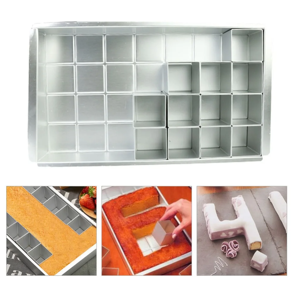 1Set Aluminum DIY Cake Mold Alphabet Number Baking Pan For Chiffon Dessert Mousse Kitchen Bakeware Accessories 
1Set Aluminum DIY Cake Mold Alphabet Number Baking Pan For Chiffon Dessert Mousse Kitchen Bakeware Accessories