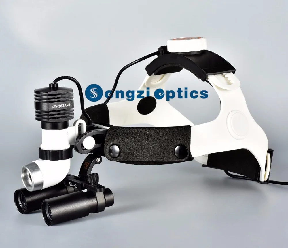 High Quality (5X 6X Optional) Surgical loupes with KD-202A-6 High brightness 5W Medical Surgical Dental Headlight
High Quality (5X 6X Optional) Surgical loupes with KD-202A-6 High brightness 5W Medical Surgical Dental Headlight