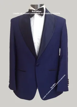Custom Made Duke Blue Tuxedo Jacket With Wide Navy Blue Shawl Lapel Tailored Blue Tuxedo Jacket With Pants, Navy Dinner Jacket
Custom Made Duke Blue Tuxedo Jacket With Wide Navy Blue Shawl Lapel Tailored Blue Tuxedo Jacket With Pants, Navy Dinner Jacket