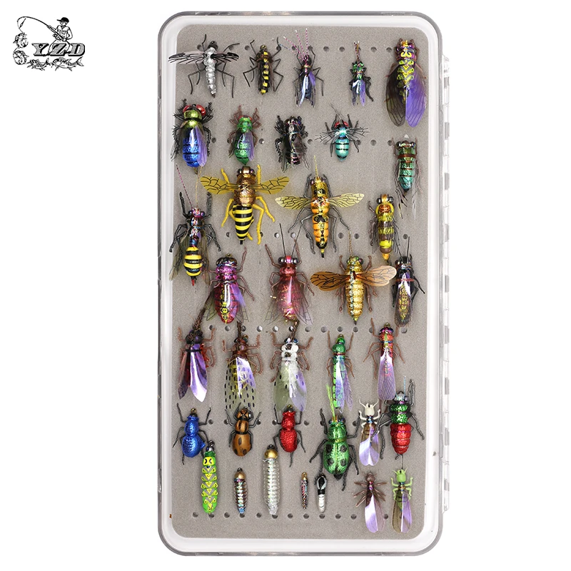 Fly Fishing Flies Collection Dry Wet Nymph Fly Assortment with Trout fishing lures 36 Kits
Fly Fishing Flies Collection Dry Wet Nymph Fly Assortment with Trout fishing lures 36 Kits