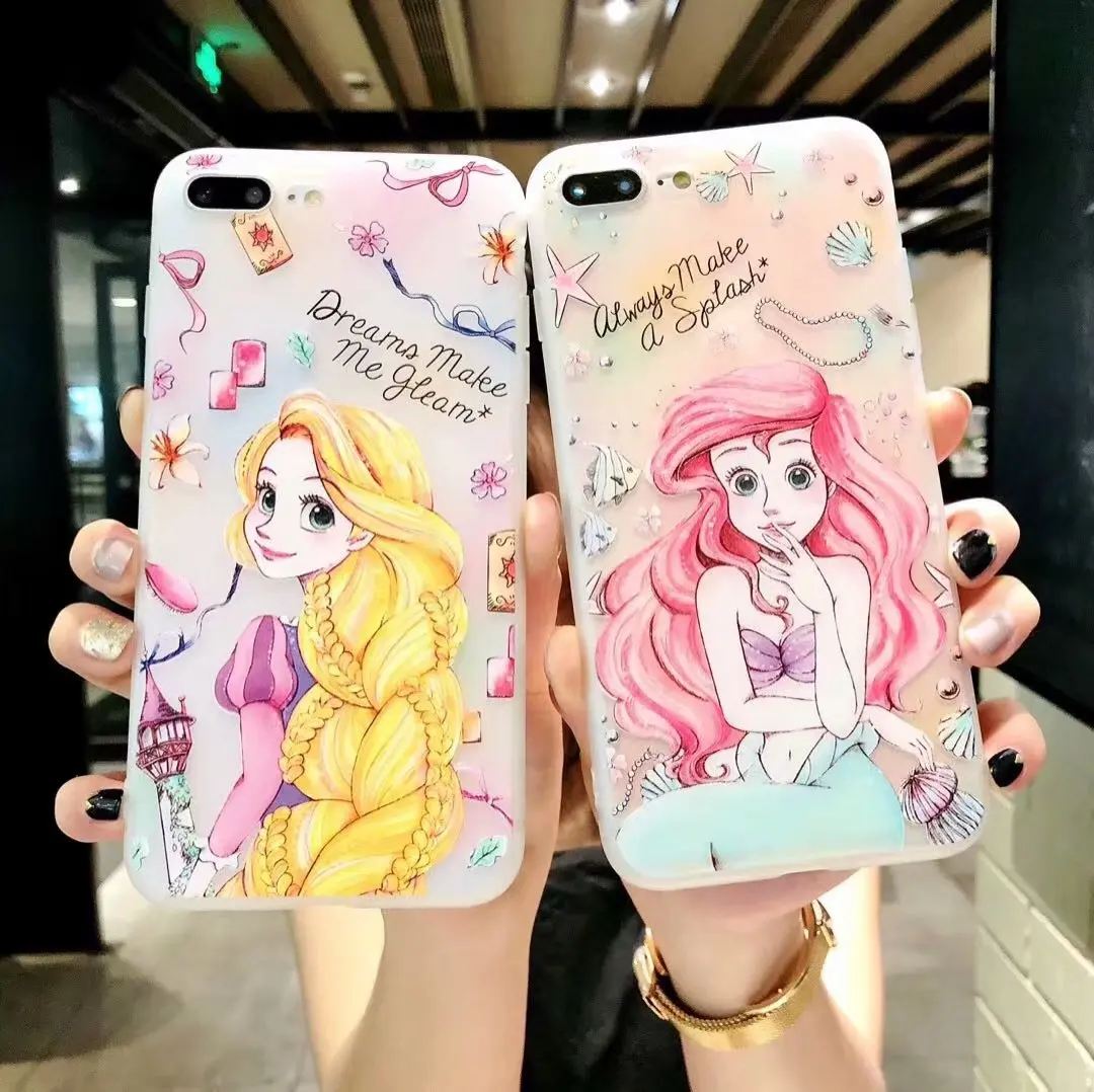 Rlenda Matte Soft TPU cover phone case for iphone 6S 8 Plus 6 Plus X XS 7 Cartoon Jasmine Alice Princess The little mermaid
Rlenda Matte Soft TPU cover phone case for iphone 6S 8 Plus 6 Plus X XS 7 Cartoon Jasmine Alice Princess The little mermaid