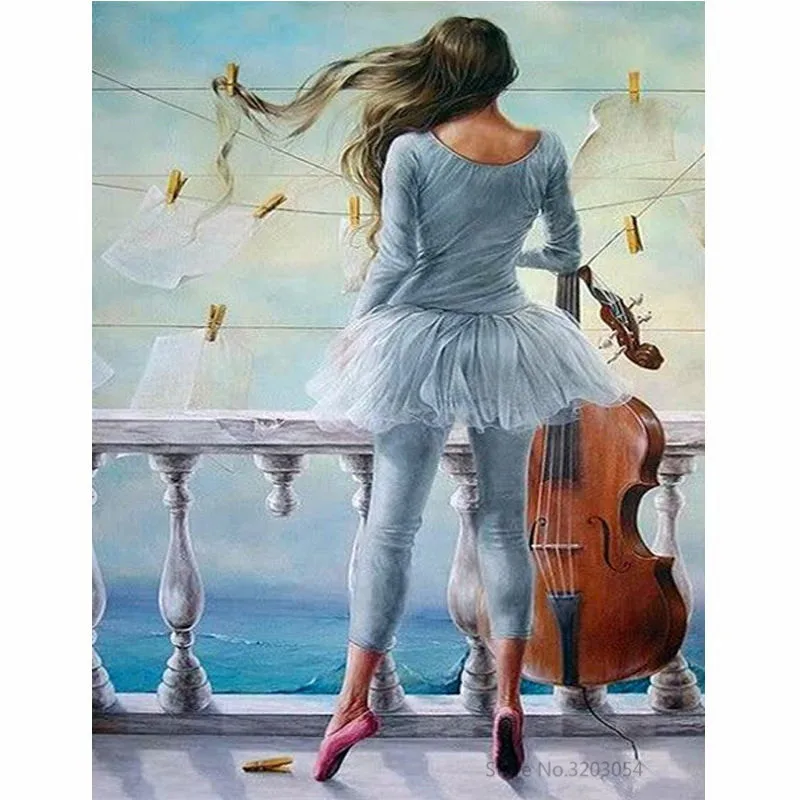 CHUNXIA Framed DIY Painting By Numbers Lady And Cello Acrylic Painting Modern Picture Home Decor For Living Room 40x50cm RA3101
CHUNXIA Framed DIY Painting By Numbers Lady And Cello Acrylic Painting Modern Picture Home Decor For Living Room 40x50cm RA3101