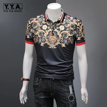 European Summer New Brand Mens Short Sleeve Turn Down Collar Tees Top Fashion Vintage Priting Slim Fit Male T-Shirts Plus Size
European Summer New Brand Mens Short Sleeve Turn Down Collar Tees Top Fashion Vintage Priting Slim Fit Male T-Shirts Plus Size