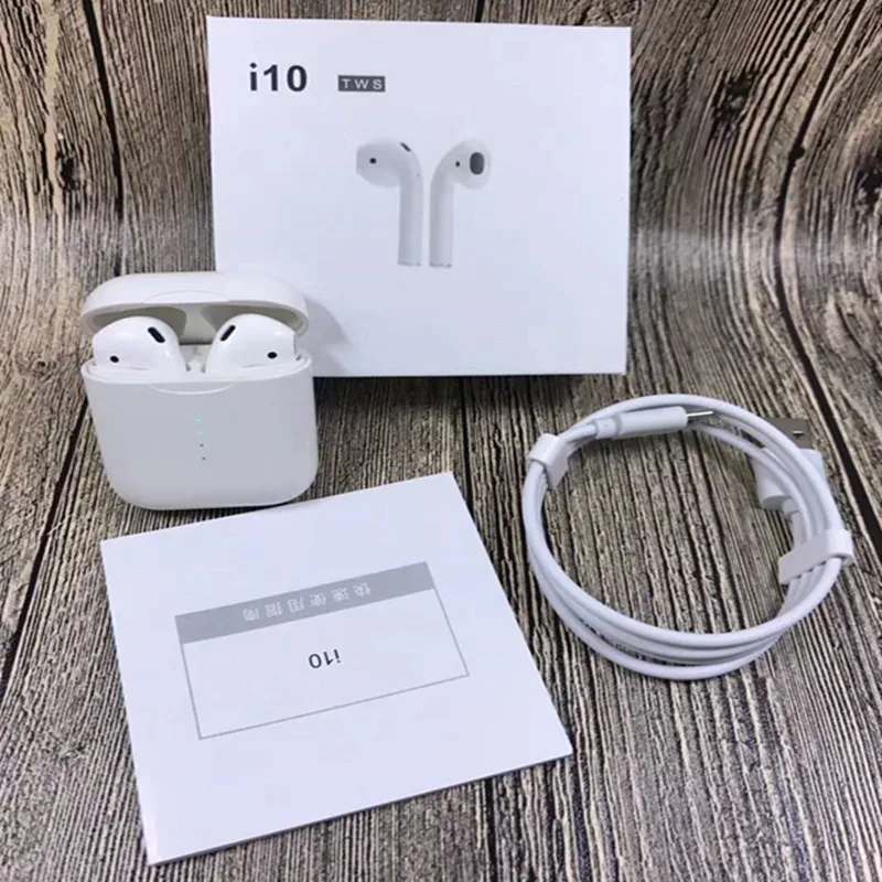 i10 tws wireless Earphones bluetooth headphone 5.0 headsets Wireless Charger Box Earbuds Binaural Call Touch control for Phones
i10 tws wireless Earphones bluetooth headphone 5.0 headsets Wireless Charger Box Earbuds Binaural Call Touch control for Phones