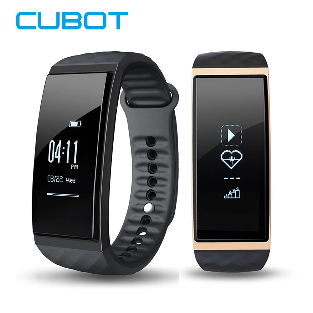 

Cubot S1 Smart band Bluetooth 4.0 IP65 Waterproof Heart Rate Smart Bracelet fitness tracker reminder Smart band for Android IOS