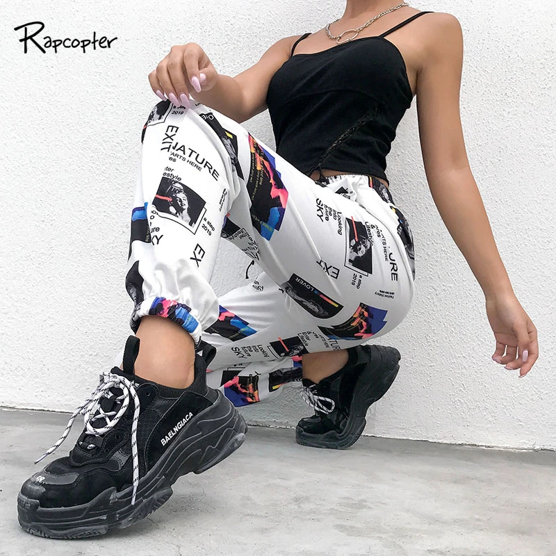 Rapcopter Illustration Pattern Print Hip Hop Sweatpants Cotton White Pants Female Loose Casual Womens Elastic Waist Trousers
Rapcopter Illustration Pattern Print Hip Hop Sweatpants Cotton White Pants Female Loose Casual Womens Elastic Waist Trousers