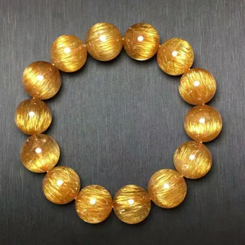Certificate Natural Copper Rutilated Quartz Crystal 16mm Cat Eye Effect Gemstone Round Beads Bracelet AAAAA
Certificate Natural Copper Rutilated Quartz Crystal 16mm Cat Eye Effect Gemstone Round Beads Bracelet AAAAA