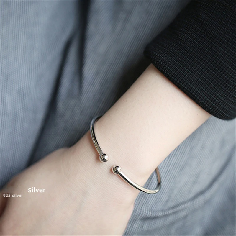 Charm double beads silver bracelets bangles fashion vintage bracelets 925 sterling jewelry For Women & Men
Charm double beads silver bracelets bangles fashion vintage bracelets 925 sterling jewelry For Women & Men