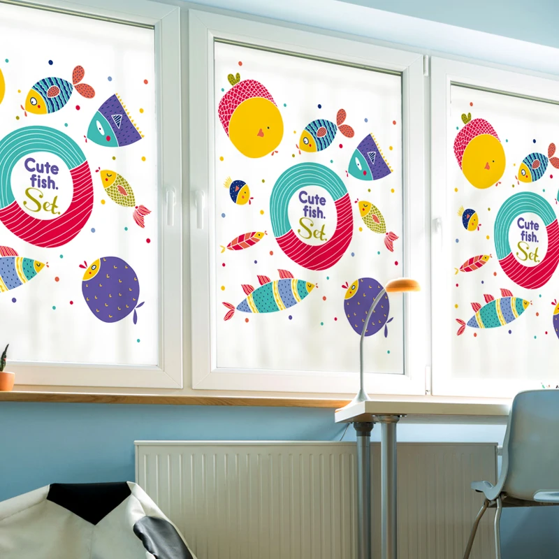 Free Size Static Cling Frosted Opaque Stained Window Film Decorative Privacy Glass Sticker Digital printing BLT161 Swim Fish
Free Size Static Cling Frosted Opaque Stained Window Film Decorative Privacy Glass Sticker Digital printing BLT161 Swim Fish