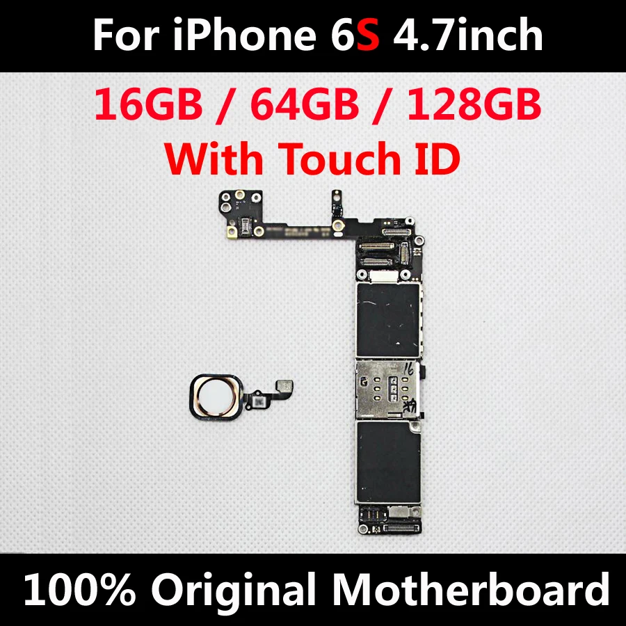 New Arrival For iPhone 6S 4.7inch Motherboard Factory Unlocked Mainboard With Touch ID Original IOS Update Support Test Good 
New Arrival For iPhone 6S 4.7inch Motherboard Factory Unlocked Mainboard With Touch ID Original IOS Update Support Test Good
