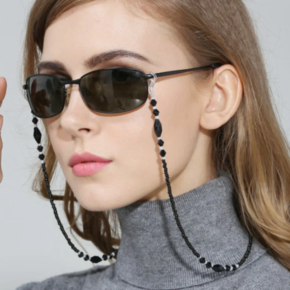 Fashion Women Eyeglass Chains Black Acrylic Beads Chains Anti-slip Eyewear Cord Holder Neck Strap Reading Glasses Rope &7
Fashion Women Eyeglass Chains Black Acrylic Beads Chains Anti-slip Eyewear Cord Holder Neck Strap Reading Glasses Rope &7