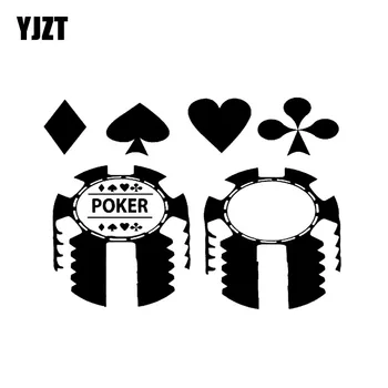 YJZT 15.5*11CM Interesting Poker Casino Chips Graphic Car Sticker Decoration Vinyl Bumper Window C12-0046
YJZT 15.5*11CM Interesting Poker Casino Chips Graphic Car Sticker Decoration Vinyl Bumper Window C12-0046