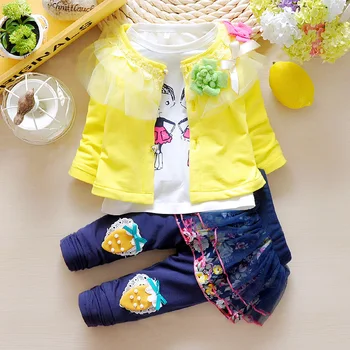 heat! 2016 new spring autumn suit baby girl lace 100% cotton suit jacket + T-Shirt +pants 3pcs set children Brands free shipping
heat! 2016 new spring autumn suit baby girl lace 100% cotton suit jacket + T-Shirt +pants 3pcs set children Brands free shipping