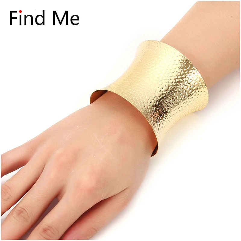 Find Me 2019 Couple Vintage Smooth Metal Wide Punk Cuff Bracelet For Women Maxi color punk Bracelets & Bangles Fashion Jewelry
Find Me 2019 Couple Vintage Smooth Metal Wide Punk Cuff Bracelet For Women Maxi color punk Bracelets & Bangles Fashion Jewelry