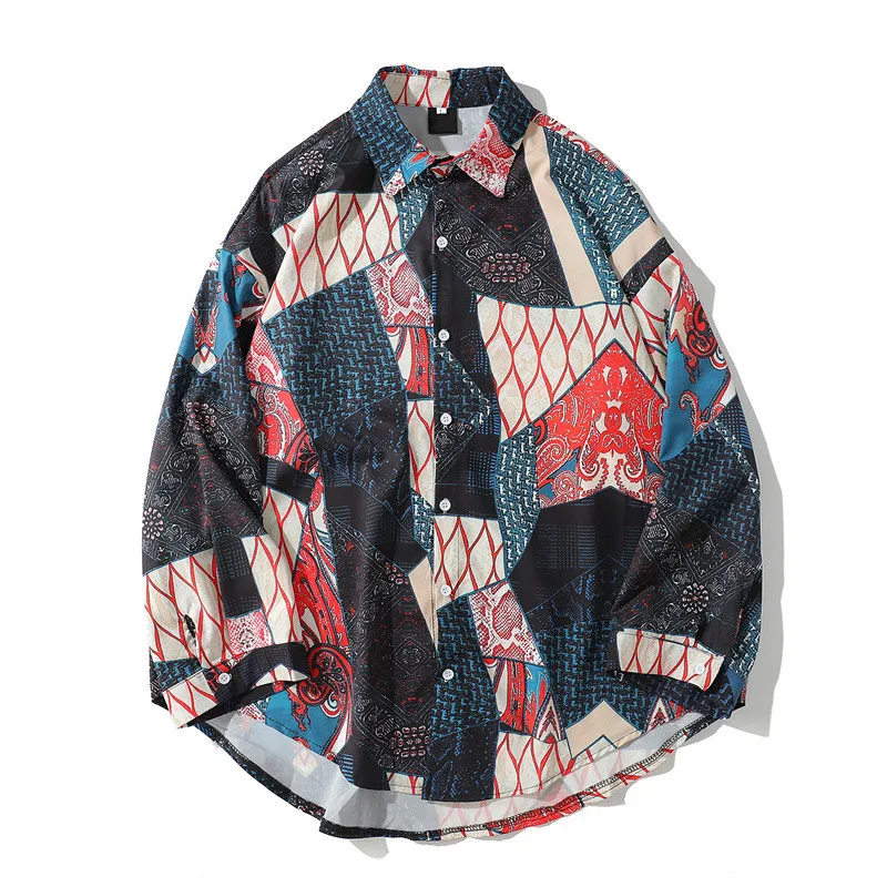 Autumn Spring Japanese Ukiyo E Geometry Patchwork Long Sleeve Shirts Hip Hop Casual Streetwear Shirts Men Women Hawaiian Tops
Autumn Spring Japanese Ukiyo E Geometry Patchwork Long Sleeve Shirts Hip Hop Casual Streetwear Shirts Men Women Hawaiian Tops