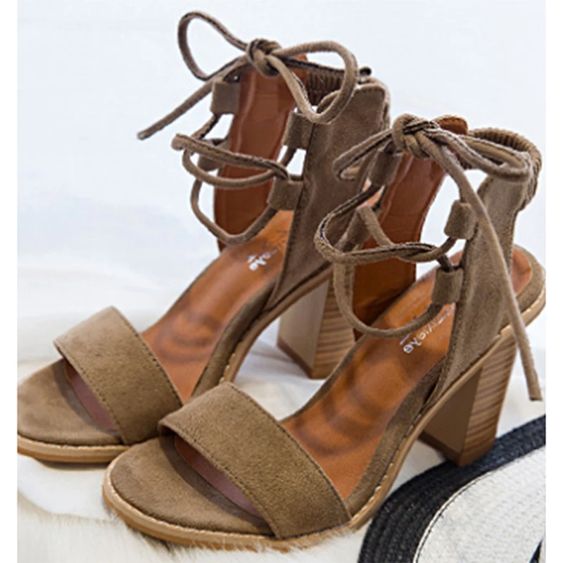 Sexy Women Pumps Open Toe Lace Up Heels Sandals Woman Sandals Thick With Women Shoes Women High Heels
Sexy Women Pumps Open Toe Lace Up Heels Sandals Woman Sandals Thick With Women Shoes Women High Heels