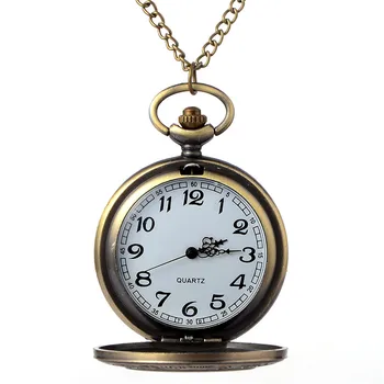 Vintage Bronze Steampunk Pocket Watch Roman Numerals Quartz Necklace Pocket & Fob Watches Chain Men Women Clock
Vintage Bronze Steampunk Pocket Watch Roman Numerals Quartz Necklace Pocket & Fob Watches Chain Men Women Clock