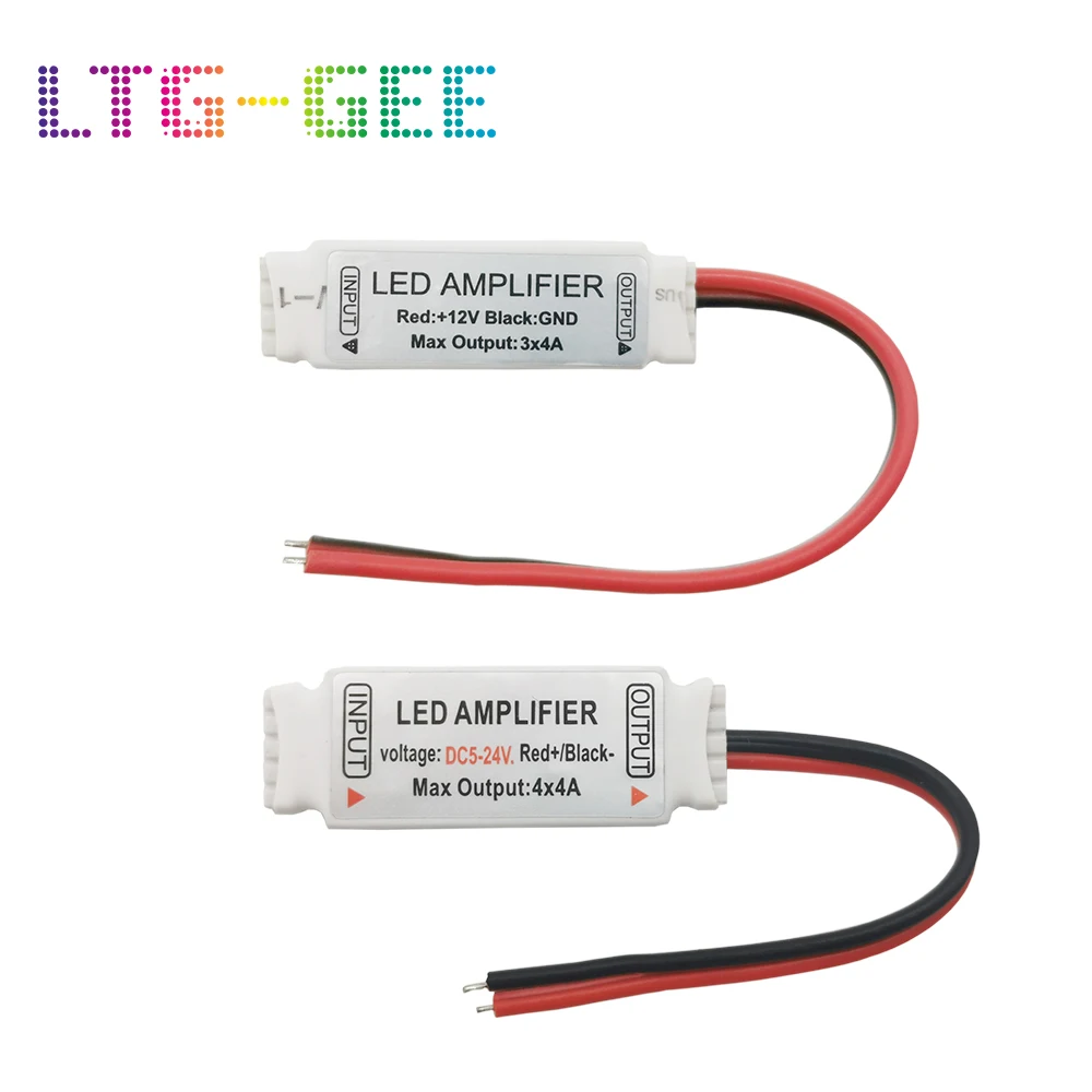 LTG-GEE Led Amplifier Controller DC5-24V Signal Repeater Accessory for RGB RGBW RGBWW 5050 3528 Led Strip Light
LTG-GEE Led Amplifier Controller DC5-24V Signal Repeater Accessory for RGB RGBW RGBWW 5050 3528 Led Strip Light