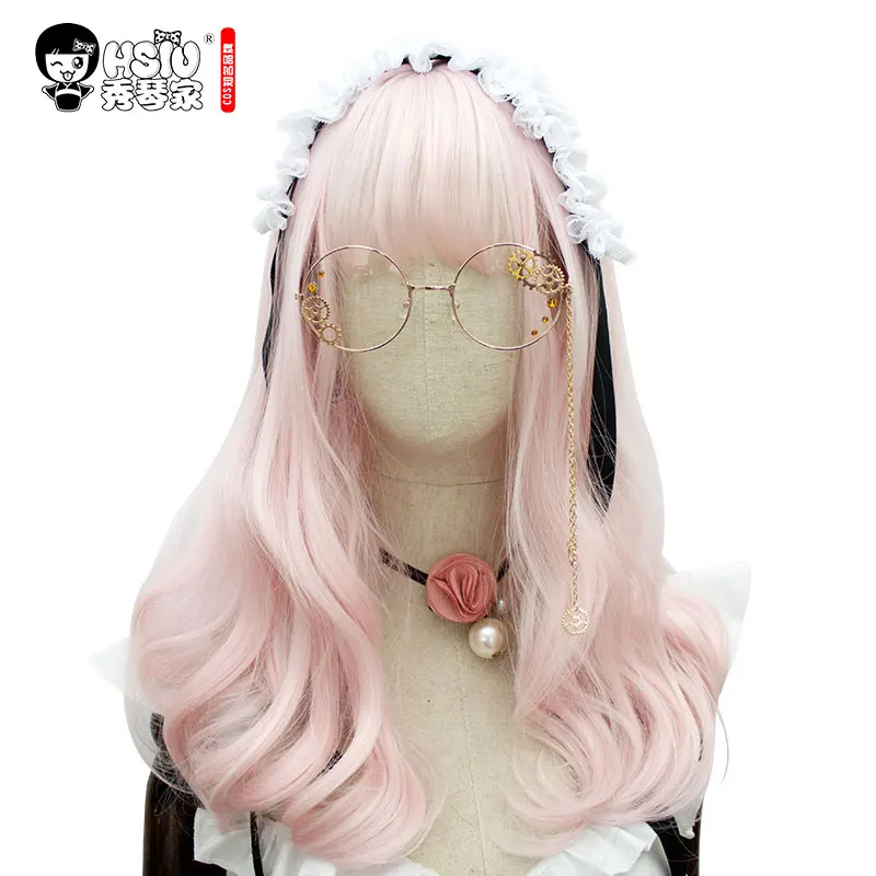 HSIU Light pink Harajuku Cosplay Lolita wig Princess Women girl's lady sweet Cute Vintage European Synthetic Heat Resistant Hair
HSIU Light pink Harajuku Cosplay Lolita wig Princess Women girl's lady sweet Cute Vintage European Synthetic Heat Resistant Hair