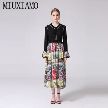 MIUXIMAO Custom Plus Size Dress 2019 Spring&Summer New Arrival Fashion Flower Print Elegant Casual Dress Women vestidos
MIUXIMAO Custom Plus Size Dress 2019 Spring&Summer New Arrival Fashion Flower Print Elegant Casual Dress Women vestidos