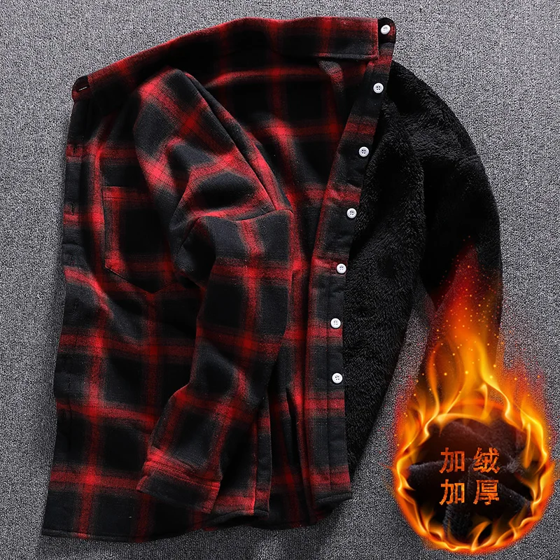 Winter Velvet Thick Warm Blouses Flannel male Checked Men Cotton Solid Female Blouse Feminine Shirts Long Sleeve Top Blusas
Winter Velvet Thick Warm Blouses Flannel male Checked Men Cotton Solid Female Blouse Feminine Shirts Long Sleeve Top Blusas