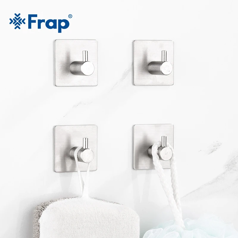 Frap 304 Stainless Steel Robe Hooks Wall Mounted Hanger Kitchen Rustproof Towel Hooks 4pcs/Set ganchos de ropa
Frap 304 Stainless Steel Robe Hooks Wall Mounted Hanger Kitchen Rustproof Towel Hooks 4pcs/Set ganchos de ropa
