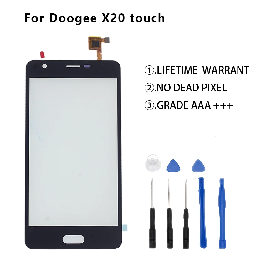 5.0 Mobile Phone Touch Glass For Doogee X20 Touch Screen Digitizer Sensor Touch Screen Front Glass Lens Panel Free Tools
5.0 Mobile Phone Touch Glass For Doogee X20 Touch Screen Digitizer Sensor Touch Screen Front Glass Lens Panel Free Tools