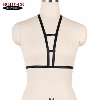 Womens Goth Sexy BodyCage Harness Bra Black Bondage Lingerie Elastic Strappy Tops Bustier Fetish Burlesque Exotic Apparel Corset
Womens Goth Sexy BodyCage Harness Bra Black Bondage Lingerie Elastic Strappy Tops Bustier Fetish Burlesque Exotic Apparel Corset