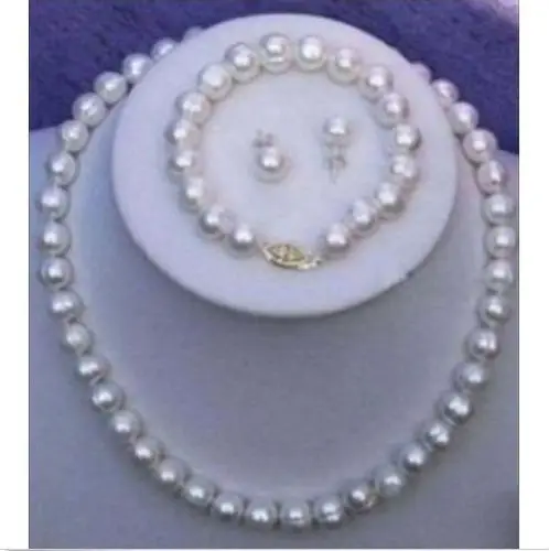 Free Shipping >>>>AAA+10-11mm SOUTH SEA White Pearl Necklace /Bracelet /Earring Set 14k
Free Shipping >>>>AAA+10-11mm SOUTH SEA White Pearl Necklace /Bracelet /Earring Set 14k