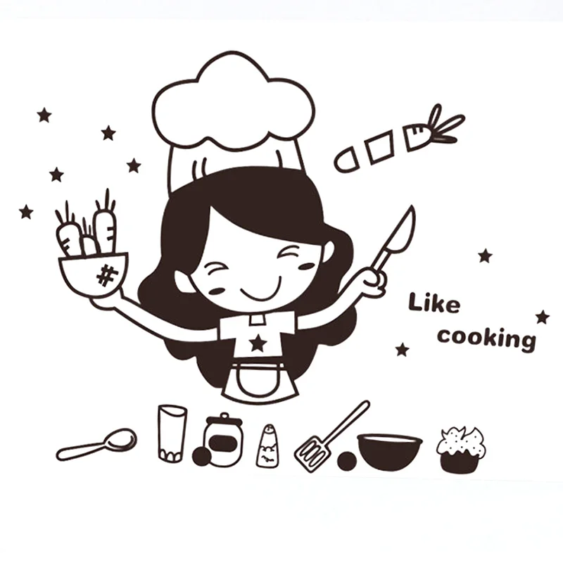 HOT! 1 Set 30*25CM Personalized Decoration For Home Cartoon Restaurant Kitchen Cabinet Door Refrigerator Wall Stickers
HOT! 1 Set 30*25CM Personalized Decoration For Home Cartoon Restaurant Kitchen Cabinet Door Refrigerator Wall Stickers