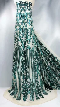 2019 Latest Gold And Silver Green French African Lace Fabric With Sequins High Quality African Tulle Lace Fabric For Wedding
2019 Latest Gold And Silver Green French African Lace Fabric With Sequins High Quality African Tulle Lace Fabric For Wedding